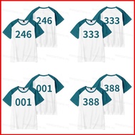 Squid Game Season 2 number 001 246 333 388 summer T-shirt Anime Short Sleeve Top