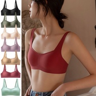 [S-XL  9 colors  SUJI Square Collar Jelly bra] Japan SUJI Bra  Retro Soft Supporting Jelly Underwear  Girly Square Collar Seamless