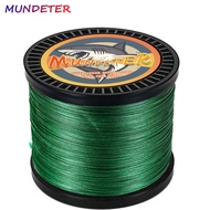 MUNDETER PE Braided Line X12 Fishing Line 12 Strands Multifilament Braid Lines Lake PE Braided Fishi