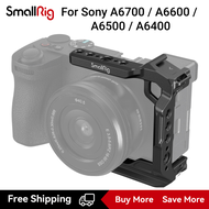 SmallRig กรงครึ่งกล้องขนาดเล็กในตัว Arca Swiss แผ่นปลดเร็วสำหรับ Sony A6700 / A6600 / A6500 /A6400 4337