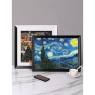 B. b.Low Price Spike Puzzle Frame Christmas Winter Light Frame Puzzle Frame 1,000 Pieces Photo Frame