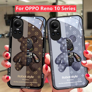 เคส OPPO Reno 11 11F 10 Pro 8T 7Z 8Z 6Z 5G เคส OPPO Reno8 T 5G เคส OPPO Reno 10 5 6 7 8 Pro 5G เคส OPPO A78 A98 A78 A18 A38 A58 A96 A57 A77s A77 A76 A95 A74 5G เคส โทรศัพท์กระจกเหลวหรูหรากันกระแทกลา