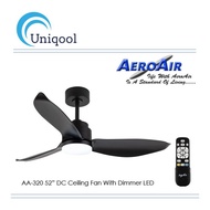 Aero Air AA320 52" DC Ceiling Fan with Dimmable 24W Tri Tone LED (NEW SERIES)