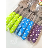 Polkadot Cutlery Cutlery Cutlery Cutlery set Of 6 Pcs BMW Cutlery Cutlery