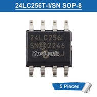 5pcs Original 24LC256I 24LC2561 SOP-8 24LC256-I/SN 24LC256T-I/SN 256K I2C CMOS Serial EEPROM Chip IC
