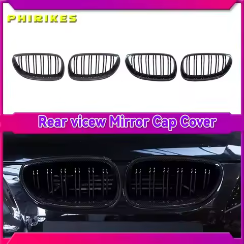 Front Bumper Racing M5 Grille Gloss Black M Style Grille for BMW 5 Series E60 E61 2004-2009 530i 535