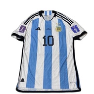 Lionel Messi #10 Timnas Argentina Home World Cup 2022 Qatar Winner Champions PI Player Issue Juara P