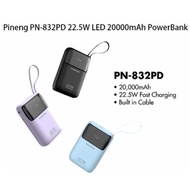 Pineng PN-832PD 22.5W 20000mAh Powerbank Built-in Cable Fast Charging