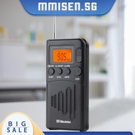 [mmisen.sg] AM FM Stereo LCD Display Portable Radio Receiver AM FM Radio Small Digital Radio