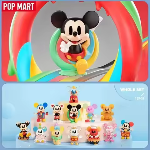 POP MART Disney Mickey Childhood of Boundless Imagination Series Blind Box Guess Bag Desktop Decorat