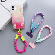 Pure Color handphone strap mobile phone lanyard Wrist adjustable Camera strap