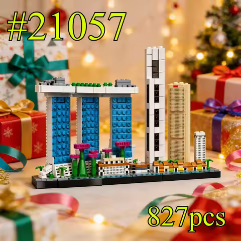 Urban Architecture in Singapore 21057 Building Blocks Sets Suitable for Christmas Gifts Compatible w