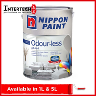 Nippon Paint Odour-Less All-in-1 (All Popular Colours) - Odourless Paint by Nippon - 1L &amp; 5L