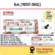 98507-06012 RXZ / Y125ZR / LC135 / SRL115i Bolt Bracket Cowling / Holder Brake Hose / Crankcase / Se