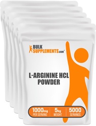 BulkSupplements.com L-Arginine HCl Powder - L-Arginine 1000mg, Arginine Supplement - Nitric Oxide Su