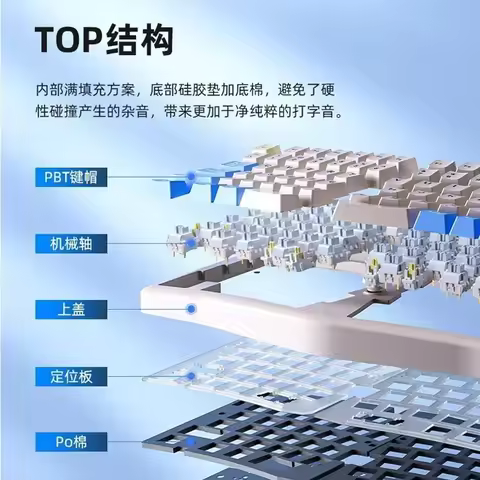 Leobog Alice A75 Mechanical Keyboard 3Mode 2.4G Bluetooth Wireless Ergonomics Keyboard Hot swap RGB 