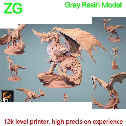 Dragon Clan Blue Dragon Brass Dragon Flying Dragon White Dragon Southern DND Chess Model