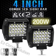 Ez-Convi Solution 200W 4" LED Combo Work Light Bar Spotlight Off-road Driving Fog Lamp for Truck Boa