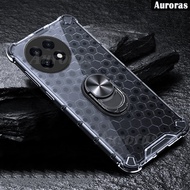 For OnePlus 13R Phone Case Transparent Honeycomb Invisible Bracket Car Armor for OnePlus 13R Cover C