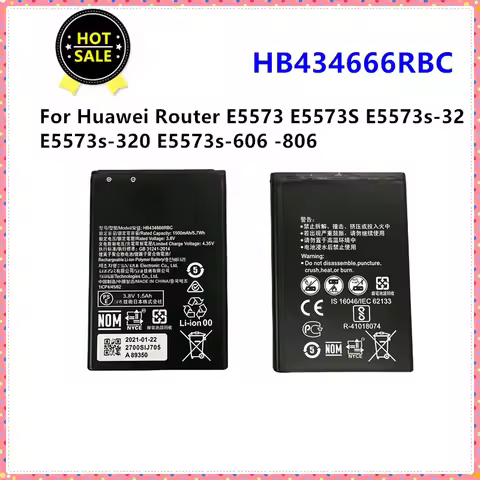1500mAh HB434666RBC Phone Battery For Huawei Router E5573 E5573S E5573s-32 E5573s-852 E5573s-853 E55
