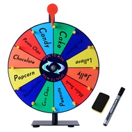 Colorful Prize Wheel Wall Mounted Roulette Spinning Game Win the Fortune Spinner for Party Carnival 