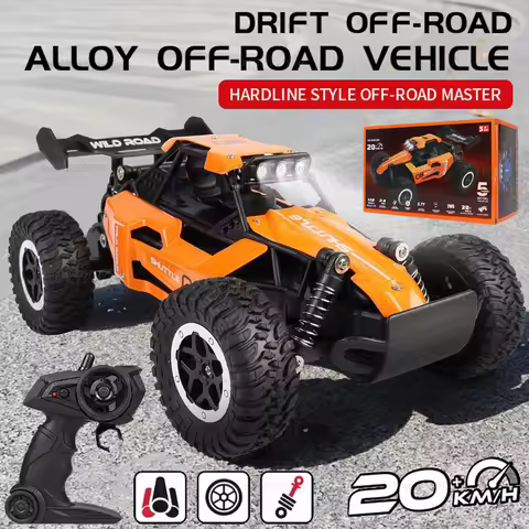 New 1:16 2WD 20KM/H High-Speed Off-Road Remote Control Drift Racing Car with LED Lighting Vehicle RC