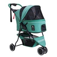 Pet Strollers for Small Medium Dogs &amp; Cats, Folding 3-Wheel Dog Stroller with Sun Shade Cup Holder Mesh Window👈