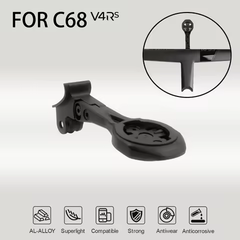 Integrated Handlebar Computer Mount Compatible with GoPro Garmin Bryton Wahoo for C68 V4RS CC.01