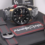 Jam Tangan Alexandre Christie AC6163 Black Gold Original