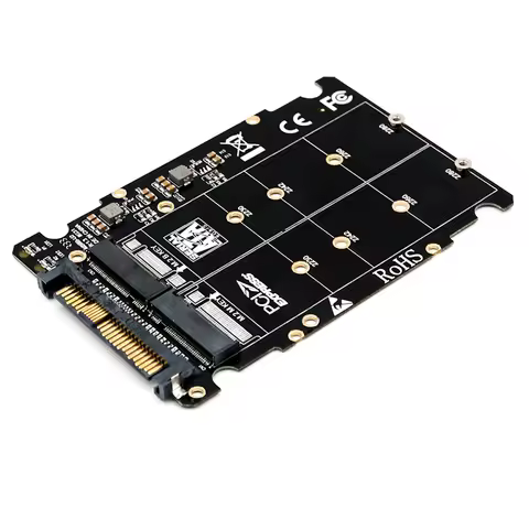 M2 SSD Adapter M.2 to U.2 Conveter 2in1 M.2 NVMe M-Key M.2 SATA B-Key to U2 SFF-8639 Adapter M2 to U
