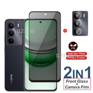 For RealmeC73 5G 2 in1 Anti-spy Privacy Tempered Glass For Realme C73 C71 4G 5G 2025 RealmeC71 Real 