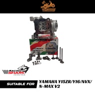 YAMAHA Y16ZR/NVX/N-MAXV2 CNC RACING HEAD WITH IN/EX VALVE/ROCKER ARM 19/22 20/23 23/26 22/25