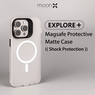 MoonX EXPLORE+ MagSafe Compatible With iPhone 15/ 15 Pro/ 15 Pro Max/ 15 Plus Matte Case Hybrid Rugg