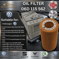 (100% ORIGINAL) VOLKSWAGEN GOLF GOLF R JETTA BEETLE PASSAT AUDI A3 A4 RS3OIL FILTER ( 06D 115 562 )