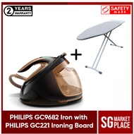 Philips GC9682 Steam Generator Iron + Philips GC221 Ironing Board. 2 Years Warranty.