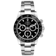 Rolex Rolex Daytona Black Dial (Reference 116500). A stainless steel automatic wristwatch with chronograph. 2018.