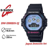 (Japan Set ) Casio G-Shock Men's Watch DW-5900DN-1J Digital Black Resin Band Sport Watch Casual Sport - DW-5900