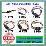 Waterproof Connector Car Motorcycle waterproof Cable Socket 1 2 3 4 5 6 pin