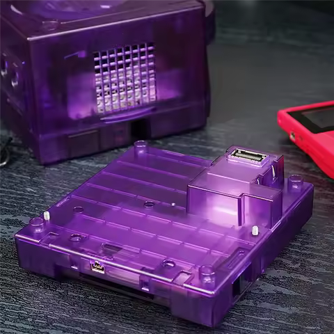 ABZZ-For Gameboy Player Gamecube Shell Replacement Case For GBA Game Case For Nintendo Gamecube Cons