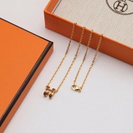 HERMES Mini pop H項鍊 - 新棕金