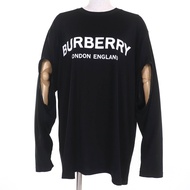 成色極佳的 BURBERRY 8025663 100% 純棉 Tisci 時代長袖T卹，袖子和logo均有穿孔，黑色，L碼，正品，女款