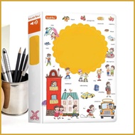 English Words Talking Book Toy Interactive Speech Activities Talking Books for Kids for 2-6 Years Ol