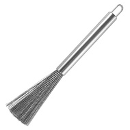 AT/🪁Shiyima Stainless Steel Wok Brush Long Handle Cleaning Brush Nano Advanced Stainless Steel Wire Dish Brush Pot Artif