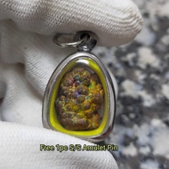 Gold Leklai Pendant 金力泥吊坠 Leklai Amulet 马来西亚力泥 100% Natural Leklai Malaysia