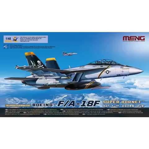 1/48 MENG Model LS-013 Boeing F/A-18F Super Hornet fighter assembly Scale diy toys Model Kit