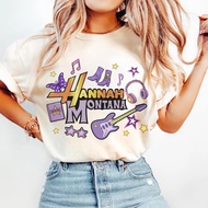 Hannah Montana 20th Anniversary T-Shirt Baju Hannah Montana Tshirt Cotton Short Sleeve Lelaki & Wani