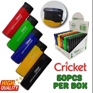 50pcs/1box Cricket Disposable Windproof Lighter Refillable lighter
