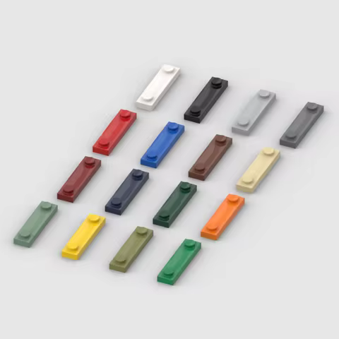 *Plate 1x4 w. 2 studs*50pcs DIY enlighten block brick part No.92593 41740 Compatible With Other Asse