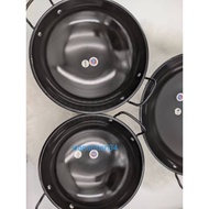 READY STOCK kuali Hitam nonstick enamel saiz30,34,37,40,43,45cm kuali enamel viral