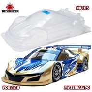 1Set 1/10 RC On‑Road Drift Car Body Shell 190mm Clear Polycarbonate PC Shell 4105 Vortex AVALON Unpa